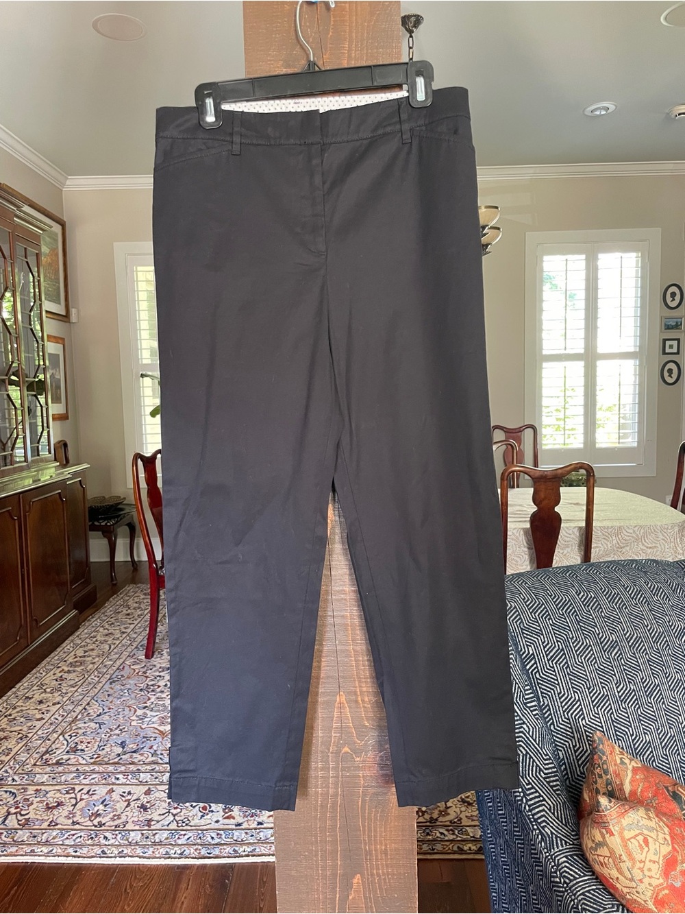 Talbots Navy Perfect Crop Straight Leg Pants